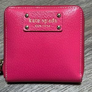 Kate Spade mini wallet hot pink